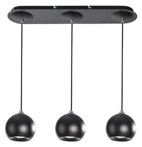 AZZARDO AZ0743 DECOline GULIA 3 BLACK stropné závesné svietidlo 3xGU10 50W IP20 čierna