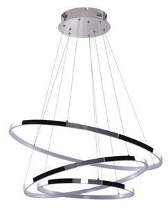 AZZARDO AZ2989 DECOline WHEEL 3 DIMM CHROME stropné závesné LED svietidlo 3xLED 80W/4800lm IP20 chróm