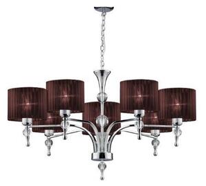 AZZARDO AZ2902 DECOline IMPRESS 7 BROWN stropné závesné svietidlo 7xE27 50W IP20 hnedá