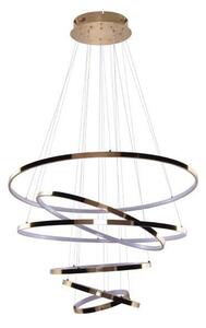 AZZARDO AZ2921 DECOline WHEEL 6 LONG DIMM GOLD stropné závesné LED svietidlo 6xLED 140W/8400lm IP20 zlatá