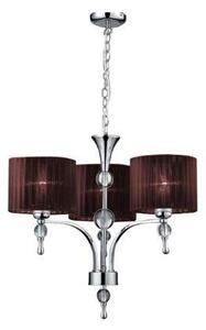 AZZARDO AZ2900 DECOline IMPRESS 3 BROWN stropné závesné svietidlo 3xE27 50W IP20 hnedá