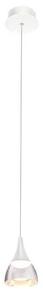 AZZARDO AZ2909 DECOline DALMATIA 1 WHITE stropné závesné LED svietidlo 5W/300lm IP20 biela