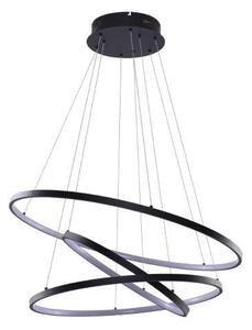 AZZARDO AZ2920 DECOline WHEEL 3 DIMM BLACK stropné závesné LED svietidlo 3xLED 80W/4800lm IP20 čierna