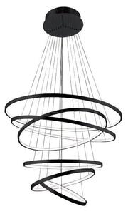 AZZARDO AZ2923 DECOline WHEEL 6 LONG DIMM BLACK stropné závesné LED svietidlo 6xLED 140W/8400lm IP20 čierna
