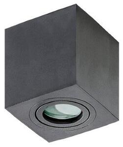 AZZARDO AZ2878 DECOline BRANT SQUARE IP44 BLACK prisadené bodové svietidlo/spot 1xGU10 50W IP44 čierna
