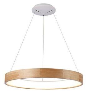 AZZARDO AZ2699 DECOline SILVAM 65 PENDANT stropné závesné LED svietidlo 50W/3250lm IP20 drevo/biela