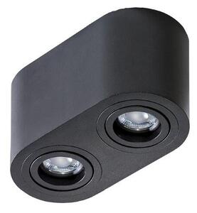 AZZARDO AZ2821 TECHNOline BRANT 2 BLACK prisadené bodové svietidlo/spot 2xGU10 50W IP20 čierna