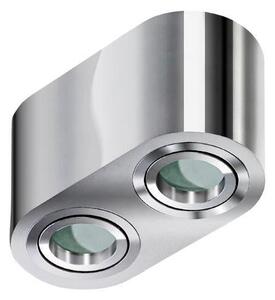 AZZARDO AZ2817 DECOline BRANT 2 IP44 CHROME prisadené bodové svietidlo/spot 2xGU10 50W IP44 chróm