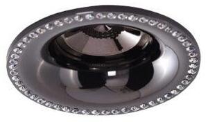 AZZARDO AZ2731 TECHNOline ADAMO MIDST DIAMOND BLACK zápustné svietidlo 1xGU10 50W IP20 čierna/chróm