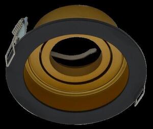 AZZARDO AZ2804 TECHNOline IBIZA BLACK/GOLD zápustné svietidlo 1xGU10 50W IP20 čierna/zlatá