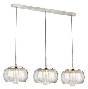 AZZARDO AZ2453 DECOline REGO 3 LINE stropné závesné svietidlo 3xG9 40W IP20 číre sklo/chróm