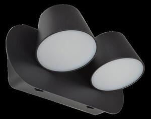 AZZARDO AZ2563 TECHNOline RAMONA 2 SWITCH BLACK nástenné LED svietidlo 2xLED 6W/500lm IP20 čierna