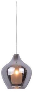 AZZARDO AZ2148 DECOline AMBER MILANO 1 CHROME stropné závesné svietidlo 1xG9 40W IP20 chróm