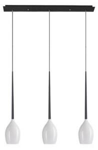 AZZARDO AZ2320 DECOline IZZA 3 SHINY WHITE stropné závesné svietidlo 3xE14 50W IP20 lesklá biela