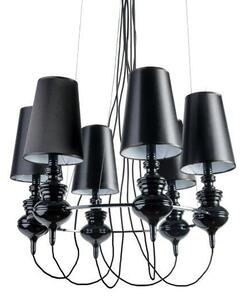 AZZARDO AZ1379 DECOline BAROCO 6 BLACK PENDANT stropné závesné svietidlo 6xE27 50W IP20 čierna