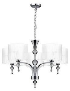 AZZARDO AZ1007 DECOline IMPRESS 5 WHITE stropné závesné svietidlo 5xE27 50W IP20 biela