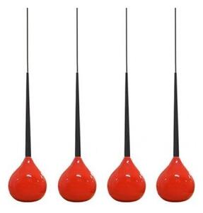 AZZARDO AZ1069 DECOline AGA 4 RED stropné závesné svietidlo 4xE14 40W IP20 červená