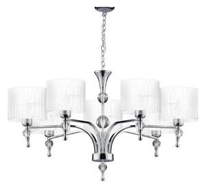 AZZARDO AZ1106 DECOline IMPRESS 7 WHITE stropné závesné svietidlo 7xE27 50W IP20 biela