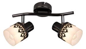 Rabalux 5342 Lacey bodové svietidlo/spot 270mm 2xE14 2x40W IP20 čierna/biela/chróm