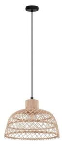 Eglo Vintage 43285 AUSNBY Závesné svietidlo E27 1x40W D370mm čierna, prírodná