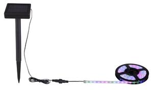 Globo 33696-180RGB solárne svietidlo LED pás 3m 180x0,1W RGB, vrátane batérie 3,2V 400mAh 14500 Li-Ion, IP44, čierna, priehľadná