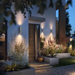 Philips Hue 17463/47/P7 exteriérové nástenné svietidlo Appear 2x8W/1200lm 2000-6500K, RGB IP44 nerez