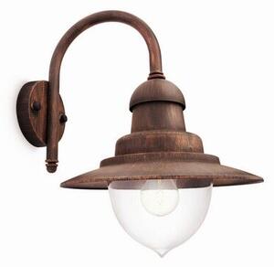Philips 01652/06/PN Raindrop nástenné exteriérové svietidlo 1xE27 IP44 bronz