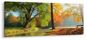 Obraz - Pokojná jesenná krajina (120x50 cm)