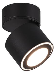 TRIO 652910132 TAURUS stropné/zápustné bodové svietidlo LED D87mm 3,5W/340lm, 1,5W/110lm 3000K matná čierna