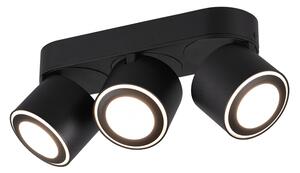TRIO 652910332 TAURUS stropné/zápustné bodové svietidlo LED 3x3,5W/340lm, 3x1,5W/110lm 3000K matná čierna