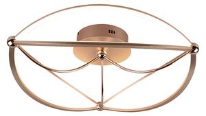 TRIO 621290108 CHARIVARI stropné svietidlo LED D620mm 42W/5100lm 3000K mosadz, switchdimmer