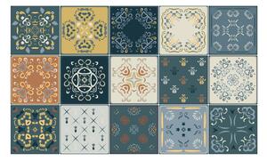 Sada 15 nástenných samolepiek Ambiance Wall Stickers Tiles Azulejos Rio Cuarto, 15 × 15 cm