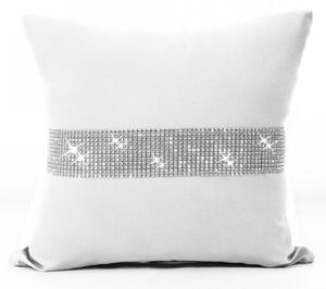 Obliečka na vankúš Glamour so zirkónmi biela Farba Biela Rozmery 40x40 cm