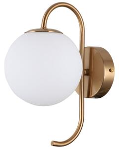 Italux WL-5500-1-HBR nástenné svietidlo Gela 1x5W G9 mosadzná medená, biela