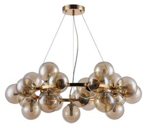 Italux PND-5252-25-GD-CGN závesné svietidlo Cabella D680mm 25x28W G9 zlatá, koňaková