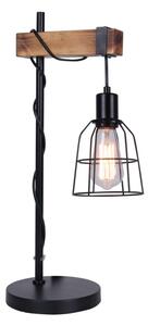 Italux TB-4290-1 stolové svietidlo Ponte 1x60W E27 čierna, drevo