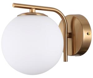 Italux WL-5510-1-HBR nástenné svietidlo Raddi 1x5W G9 zlatá, biela