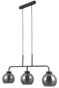 Italux PND-28028-3 závesné svietidlo Poggi 3x40W E27 matná čierna, dymová