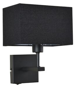 Italux WL-1122-1-A-BM-RC-BL nástenné svietidlo Norte 1x60W E27 čierna
