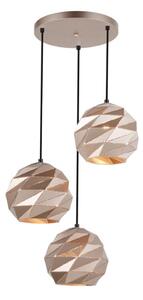 Italux PND-2424-3S-GD závesné svietidlo Palermo D490mm 3x40W E27 zlatá