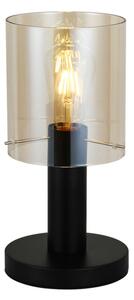 Italux TB-5581-1-BK+AMB stolové svietidlo Sardo D160mm 1x40W E27 čierna, jantárová