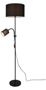 TRIO R40192002 OWEN stojacia lampa 1xE27, 1xE14 čierna