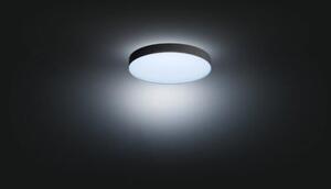 Philips HUE LED White Ambiance 41161/30/P6 Enrave XL stropné svietidlo 48W 6100lm 2200-6500K 55,1cm čierne stmievateľné BlueTooth + HUE Switch