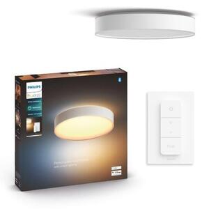 Philips HUE LED White Ambiance 41166/31/P6 Devere L kúpelňové stropné svietidlo 33,5W 4300lm 2200-6500K IP44 42,5cm biele stmievateľné BlueTooth + HUE Switch