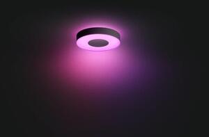 Philips HUE LED White and color Ambiance 41163/30/P9 Infuse M stropné svietidlo 33,5W 2350lm 2200-6500K+RGB 38,1cm čierne stmievateľné BlueTooth