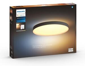 Philips HUE LED White Ambiance 41161/30/P6 Enrave XL stropné svietidlo 48W 6100lm 2200-6500K 55,1cm čierne stmievateľné BlueTooth + HUE Switch