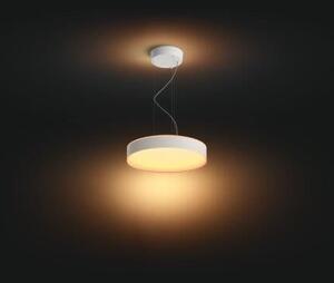 Philips HUE LED White Ambiance 41162/31/P6 Enrave závesné svietidlo 33,5W 4300lm 2200-6500K 42,5cm biele stmievateľné BlueTooth + HUE Switch