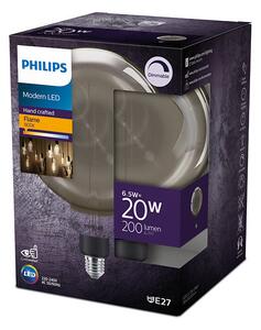 Philips 8719514315396 LED žiarovka E27 6,5W/20W 200lm 1800K G200 smoky stmievateľná