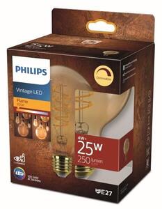 Philips 8719514315471 LED žiarovka vintage E27 4W/25W 250lm 1800K G93 GOLD stmievateľná