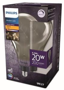 Philips 8719514315372 LED žiarovka E27 6,5W/20W 200lm 1800K A160 smoky stmievateľná